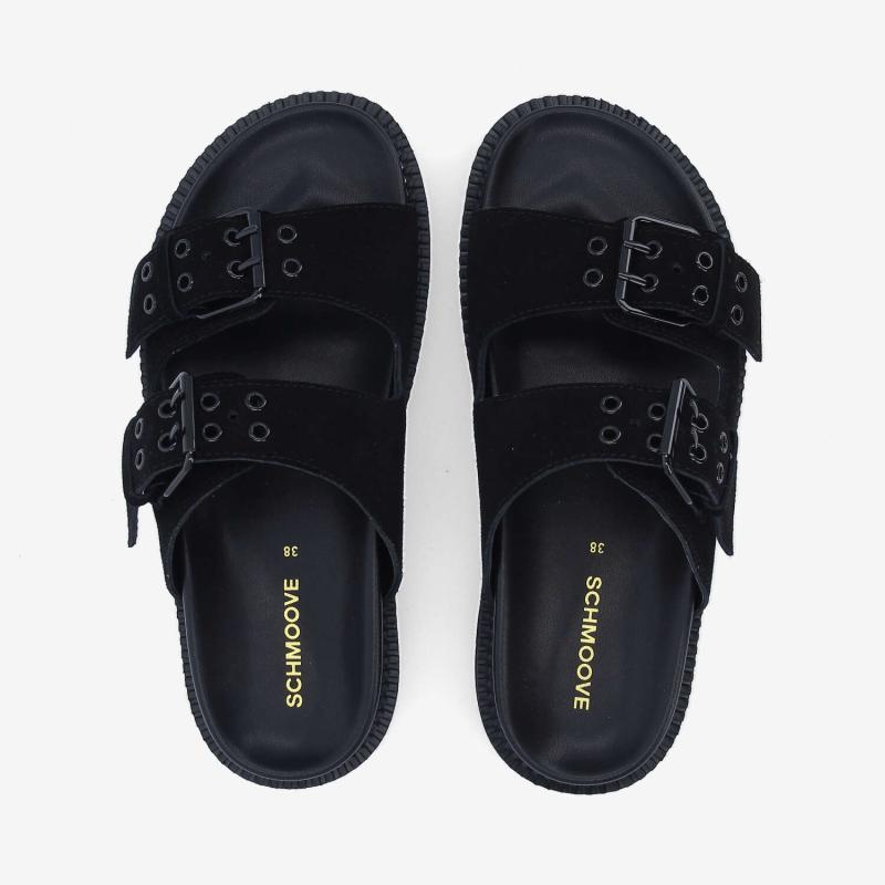 STELLA BUCKLE W - SUEDE - NOIR